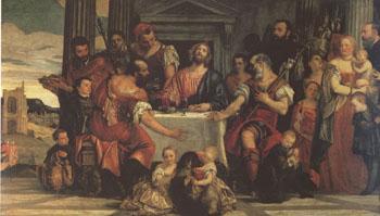 Paolo  Veronese Supper at Emmaus (mk05) oil painting image